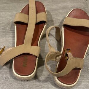 MIA Tan Platform Sandals